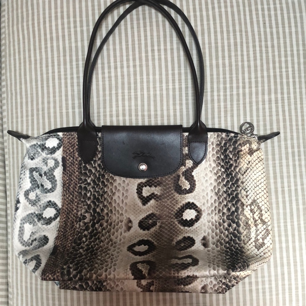 Longchamp Le Pliage City Tote - Snake